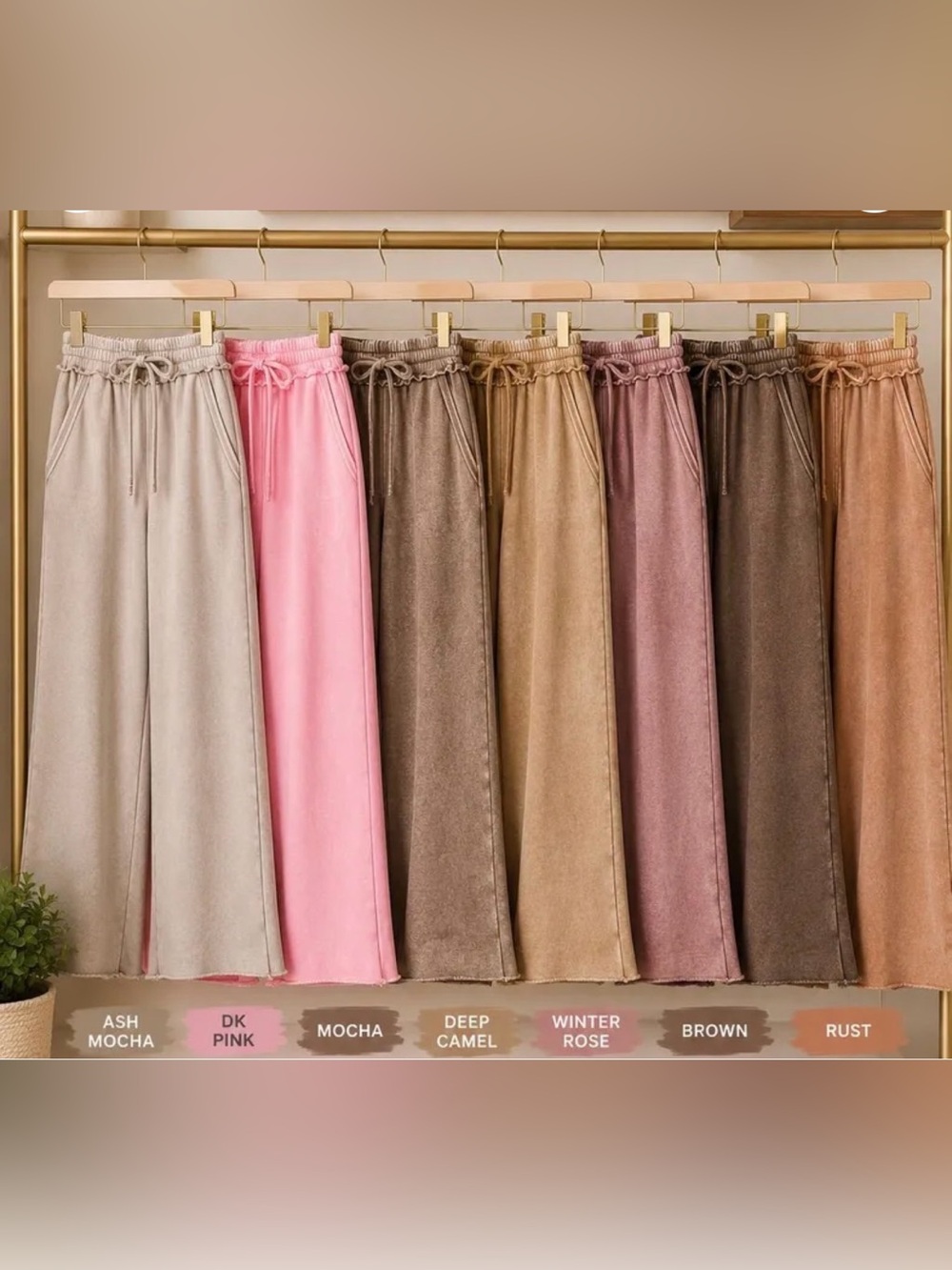 Zenana Outfitters INCREDIBLE Wide-Leg Palazzo Drawstring Pants